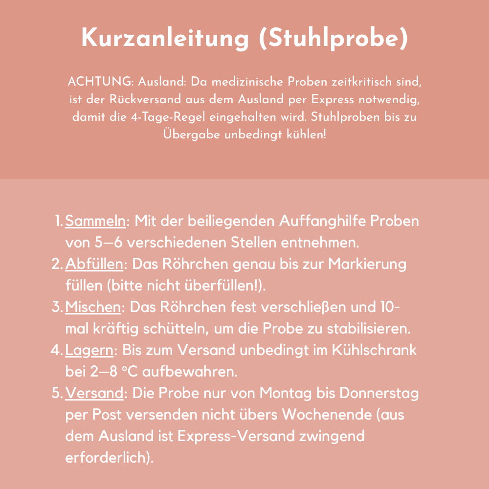 Darm-Mikrobiom Stuhltest