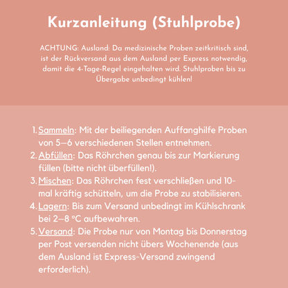 Darm-Mikrobiom Stuhltest