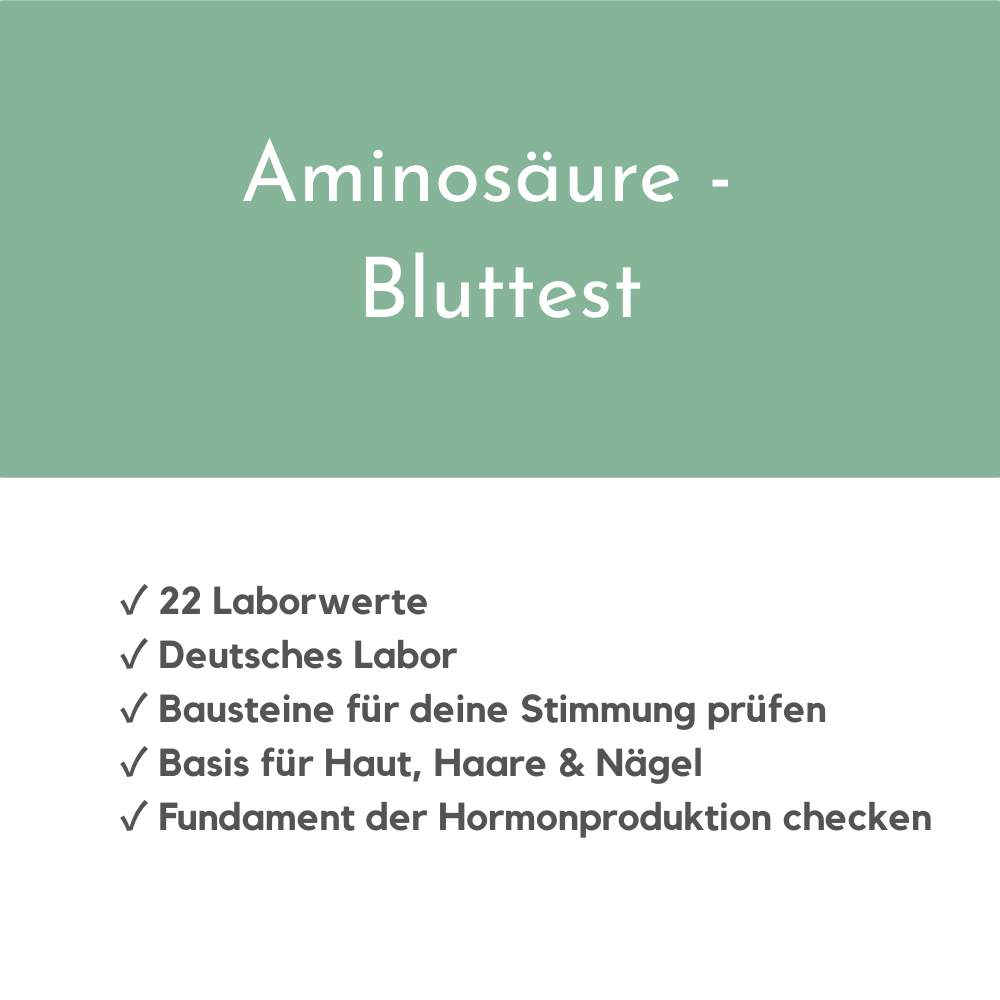 Aminosäure - Bluttest (Energie, Haut & Haare)