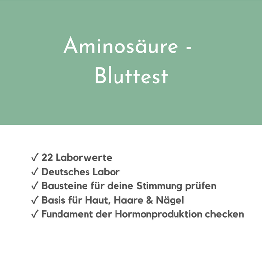 Aminosäure - Bluttest (Energie, Haut & Haare)
