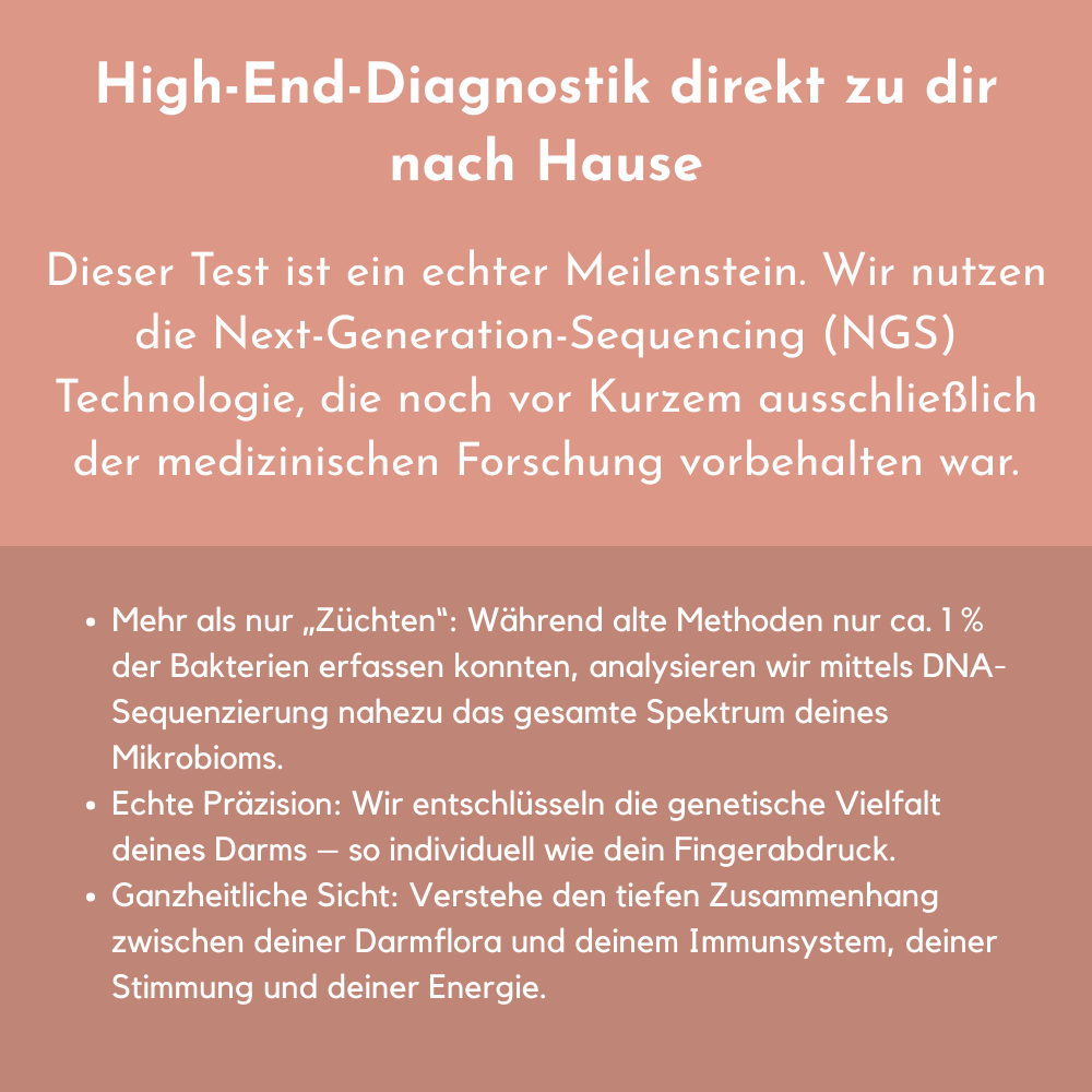 Gut microbiome stool test