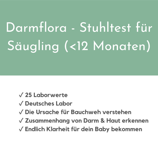 Darmflora Stuhltest für Säugling (bis 12 Monaten)