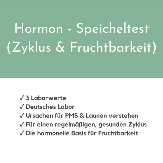 Hormon - Speicheltest (Zyklus & Fruchtbarkeit)